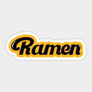 BTS Butter Ramen Yellow Sticker